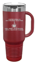 Load image into Gallery viewer, Coffee Spelled Backward EEFFOC 40oz Handle Mug Laser Engraved
