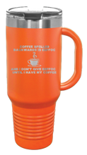 Load image into Gallery viewer, Coffee Spelled Backward EEFFOC 40oz Handle Mug Laser Engraved
