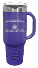 Load image into Gallery viewer, Coffee Spelled Backward EEFFOC 40oz Handle Mug Laser Engraved
