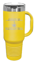 Load image into Gallery viewer, Coffee Spelled Backward EEFFOC 40oz Handle Mug Laser Engraved
