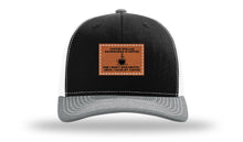 Load image into Gallery viewer, Coffee Spelled Backwards Leather Patch Richardson 112 Hat
