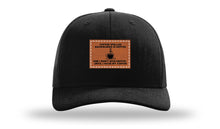 Load image into Gallery viewer, Coffee Spelled Backwards Leather Patch Richardson 112 Hat
