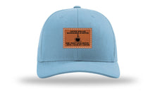 Load image into Gallery viewer, Coffee Spelled Backwards Leather Patch Richardson 112 Hat
