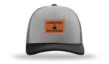 Load image into Gallery viewer, Coffee Spelled Backwards Leather Patch Richardson 112 Hat
