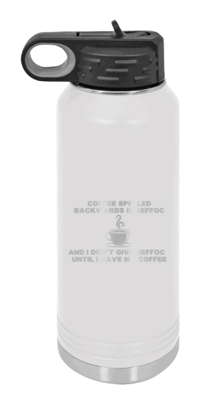 Coffee Spelled Backwards - 32oz Mug Laser Engraved- White