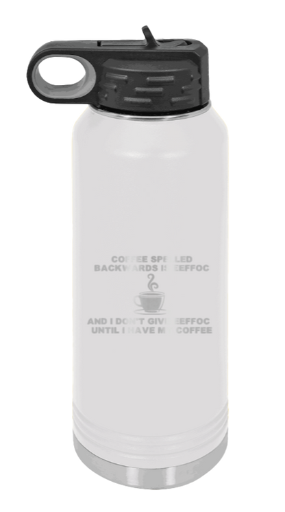 Coffee Spelled Backwards - 32oz Mug Laser Engraved- White