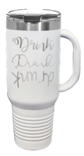 Load image into Gallery viewer, Drink Drank Drunk 40oz Handle Mug Laser Engraved
