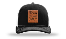 Load image into Gallery viewer, Drink Drank Drunk Leather Patch Richardson 112 Hat
