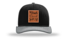 Load image into Gallery viewer, Drink Drank Drunk Leather Patch Richardson 112 Hat

