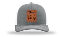 Load image into Gallery viewer, Drink Drank Drunk Leather Patch Richardson 112 Hat
