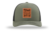 Load image into Gallery viewer, Drink Drank Drunk Leather Patch Richardson 112 Hat
