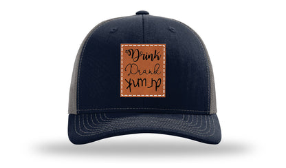 Drink Drank Drunk Leather Patch Richardson 112 Hat
