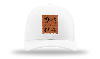 Drink Drank Drunk Leather Patch Richardson 112 Hat