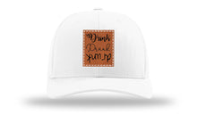 Load image into Gallery viewer, Drink Drank Drunk Leather Patch Richardson 112 Hat
