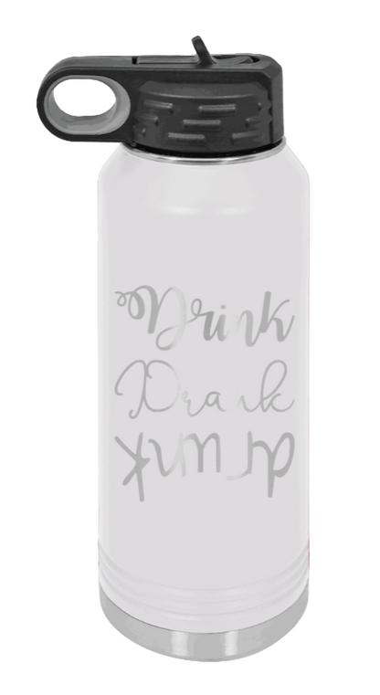 Drink Drank Drunk - 32oz Mug Laser Engraved- White