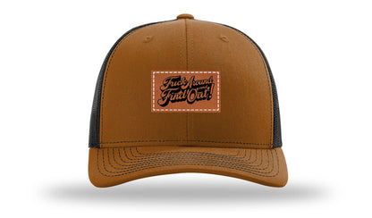 F*ck Around Find Out Leather Patch Richardson 112 Hat
