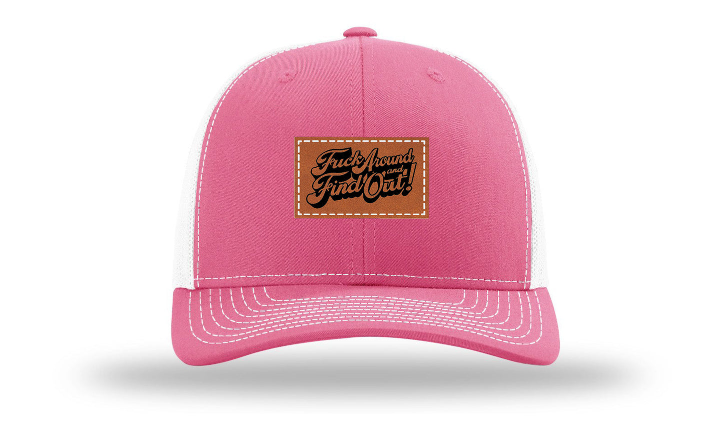 F*ck Around Find Out Leather Patch Richardson 112 Hat