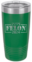 Load image into Gallery viewer, Voting Felon Trump 2024 Laser Engraved 20oz Tumbler
