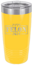 Load image into Gallery viewer, Voting Felon Trump 2024 Laser Engraved 20oz Tumbler
