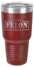 Load image into Gallery viewer, Voting Felon Trump 2024 Laser Engraved 30oz Tumbler
