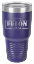 Load image into Gallery viewer, Voting Felon Trump 2024 Laser Engraved 30oz Tumbler
