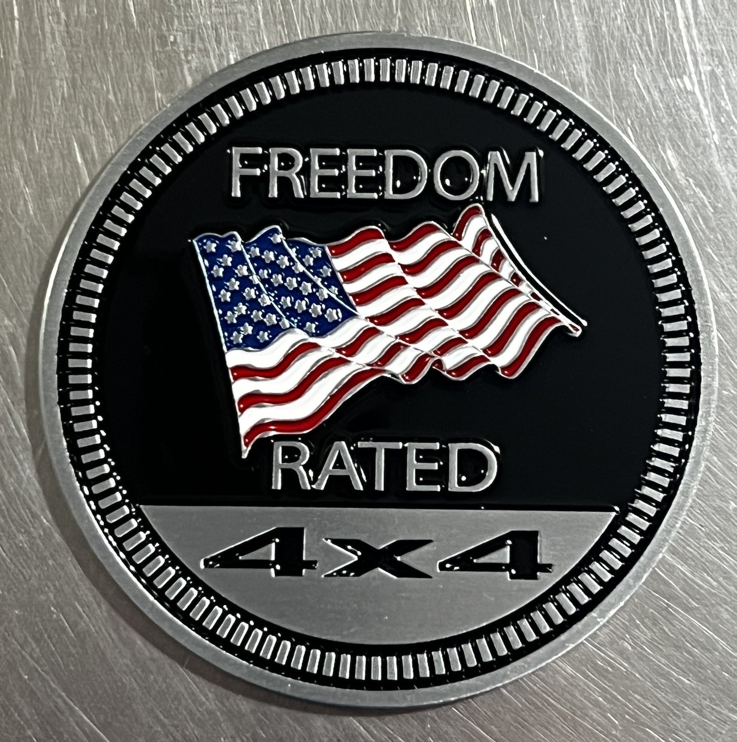 Freedom Rated Fender Badge Emblem-