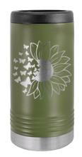 Load image into Gallery viewer, Sunflower Butterfly Laser Engraved Slim Can Insulated Koosie

