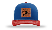 Load image into Gallery viewer, Sunflower Butterfly Leather Patch Richardson 112 Hat
