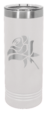 Load image into Gallery viewer, Rose Laser Engraved Skinny Tumbler (Etched)
