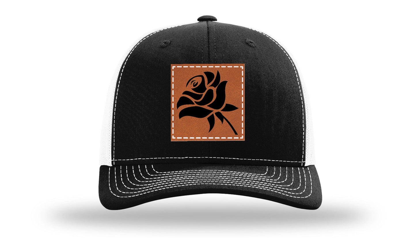 Rose Leather Patch Richardson 112 Hat