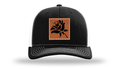 Rose Leather Patch Richardson 112 Hat