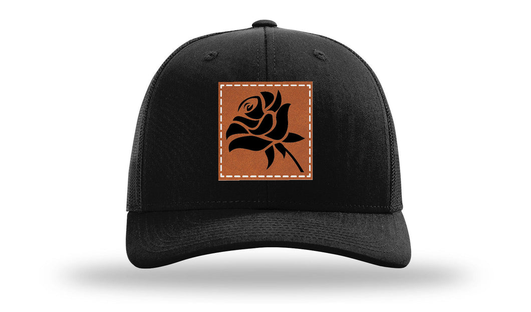 Rose Leather Patch Richardson 112 Hat