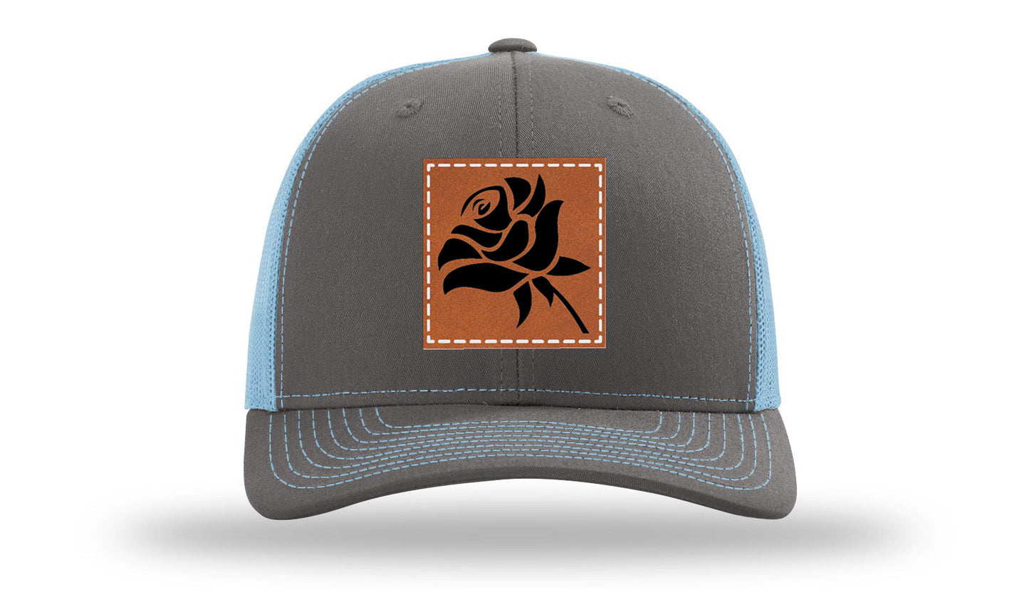 Rose Leather Patch Richardson 112 Hat