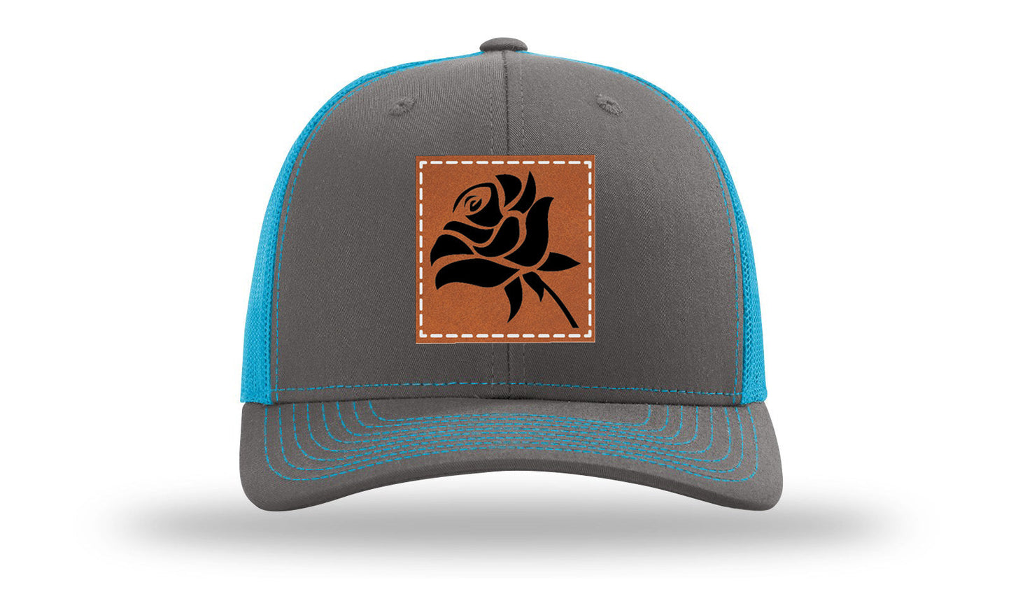 Rose Leather Patch Richardson 112 Hat