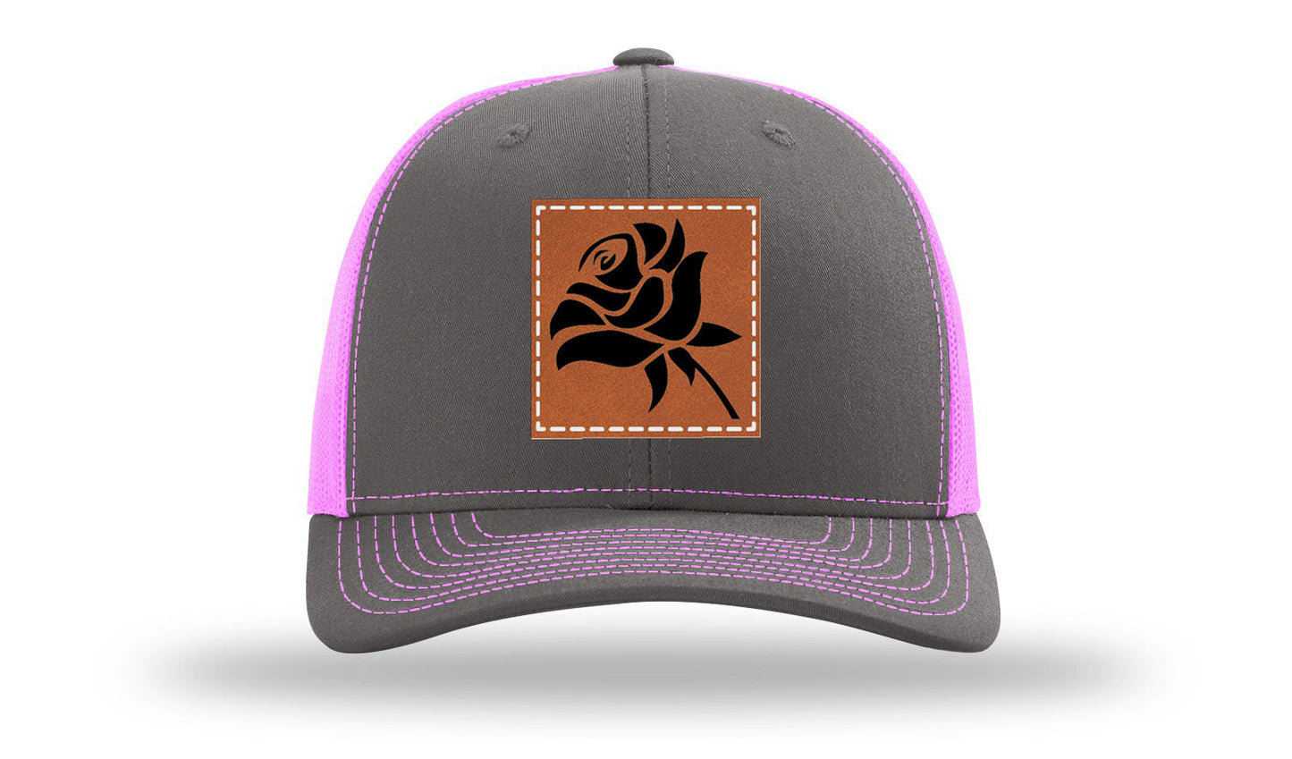 Rose Leather Patch Richardson 112 Hat