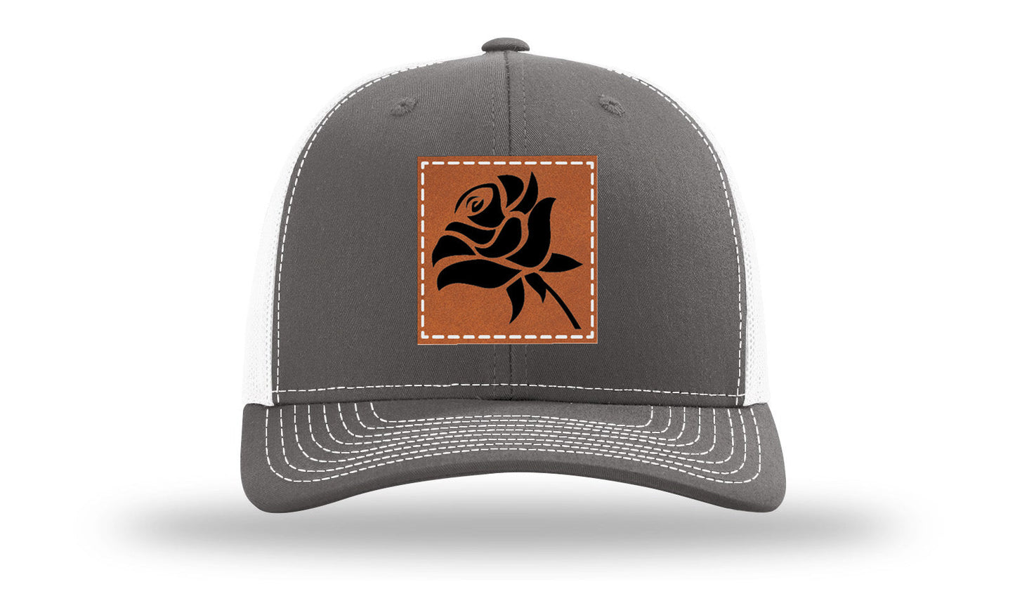 Rose Leather Patch Richardson 112 Hat