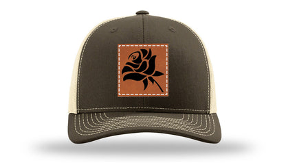 Rose Leather Patch Richardson 112 Hat