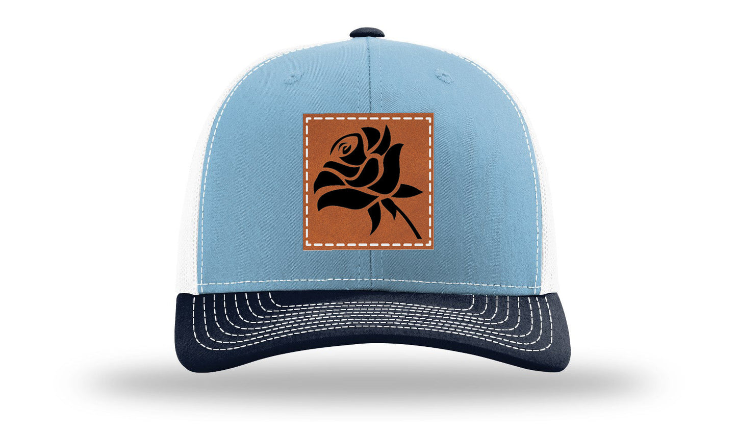 Rose Leather Patch Richardson 112 Hat