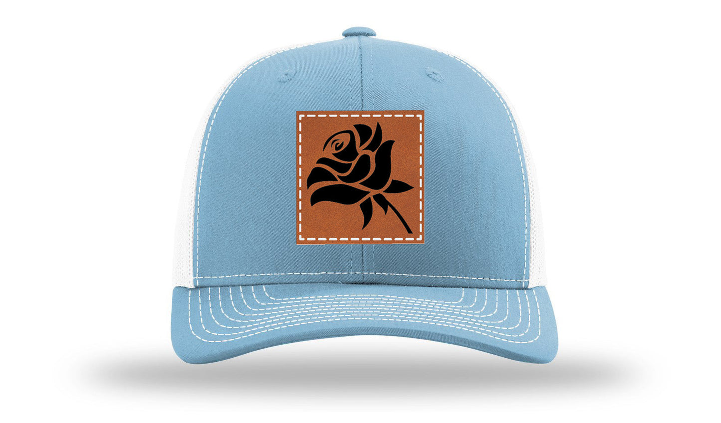 Rose Leather Patch Richardson 112 Hat