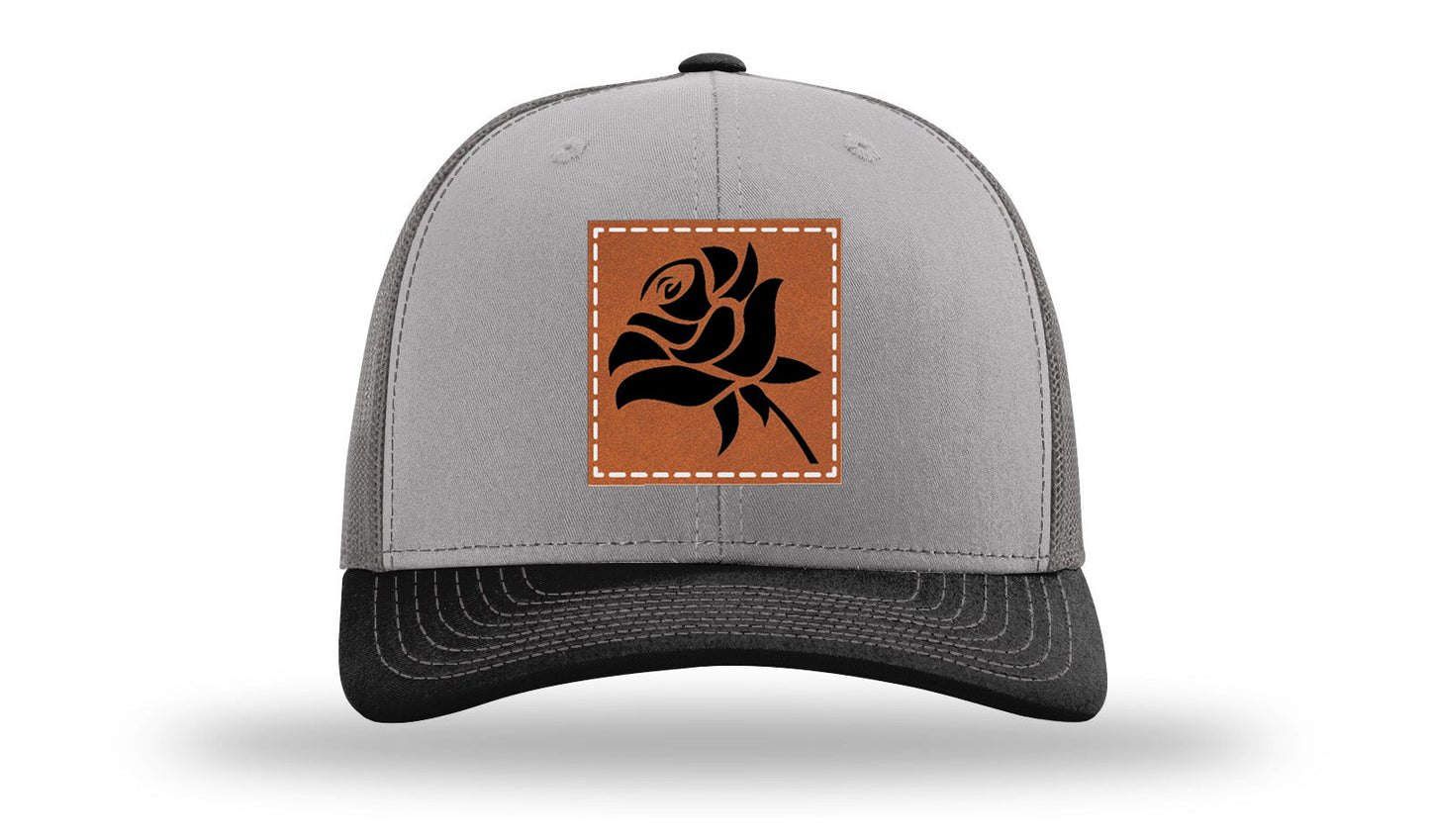 Rose Leather Patch Richardson 112 Hat