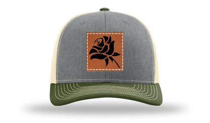 Rose Leather Patch Richardson 112 Hat