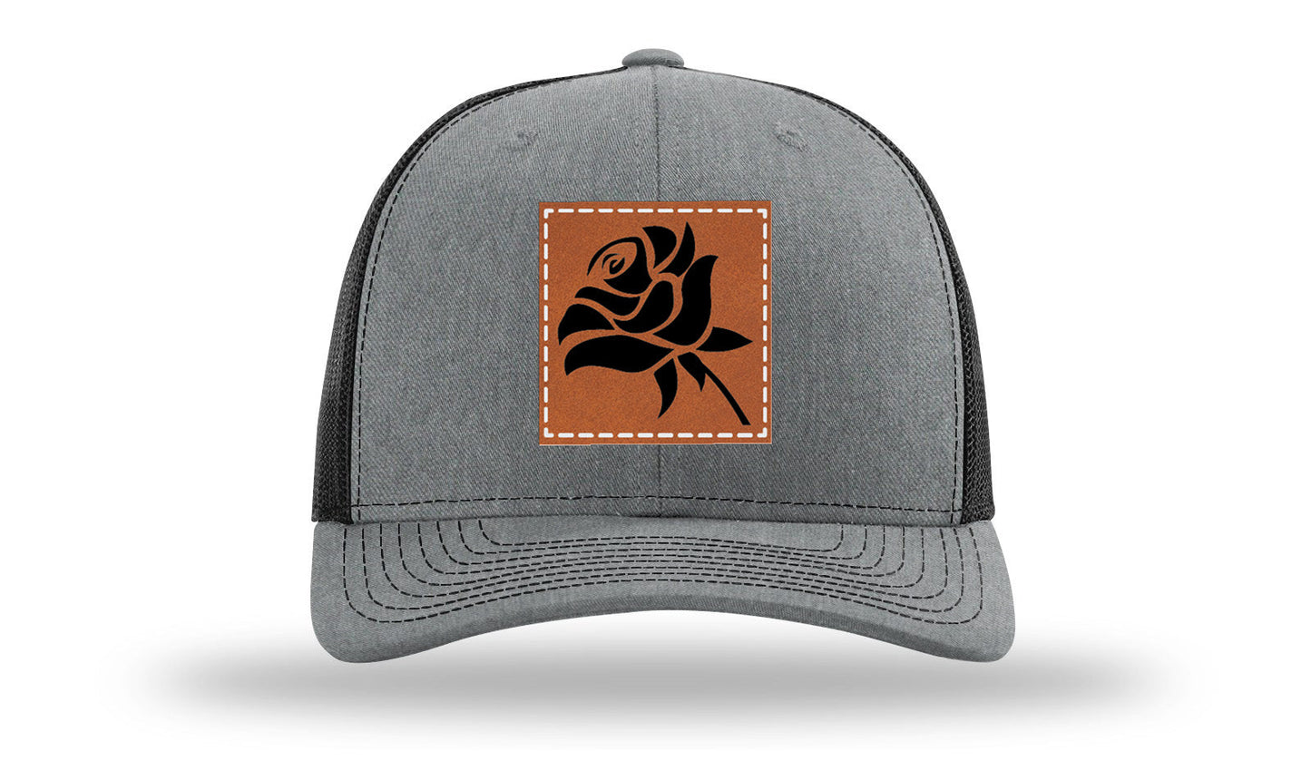 Rose Leather Patch Richardson 112 Hat