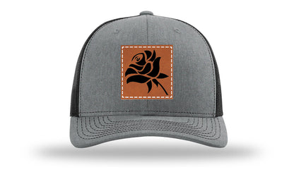 Rose Leather Patch Richardson 112 Hat