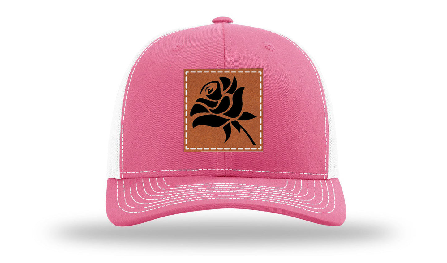 Rose Leather Patch Richardson 112 Hat