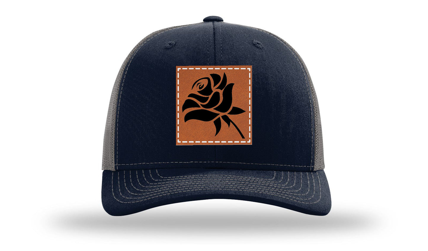 Rose Leather Patch Richardson 112 Hat