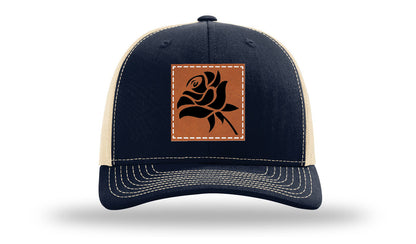 Rose Leather Patch Richardson 112 Hat