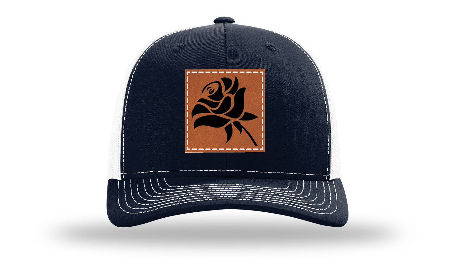 Rose Leather Patch Richardson 112 Hat