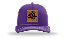 Load image into Gallery viewer, Rose Leather Patch Richardson 112 Hat
