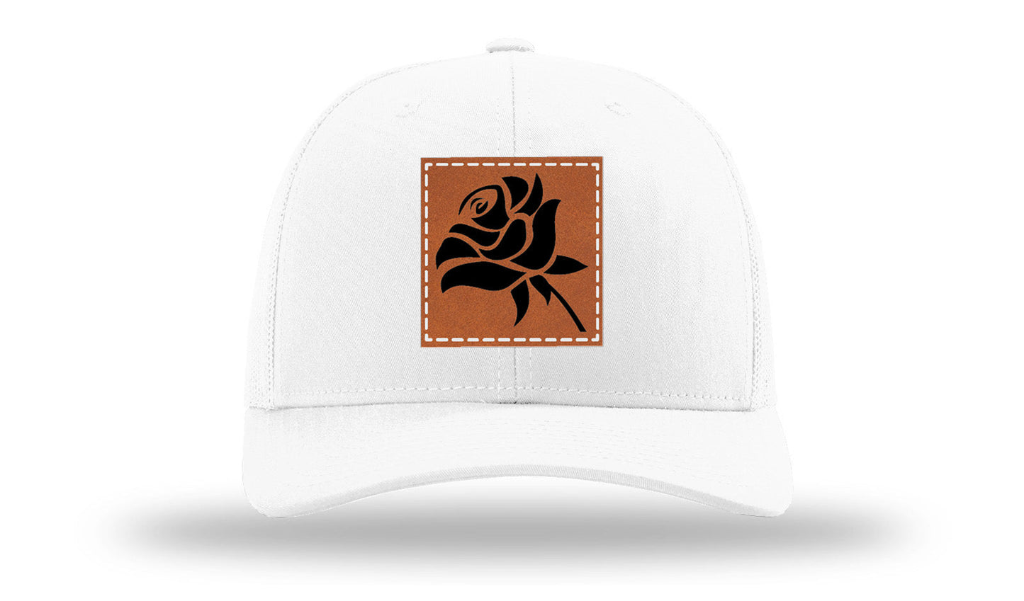 Rose Leather Patch Richardson 112 Hat