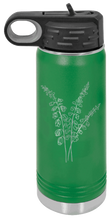 Load image into Gallery viewer, Blue Bells Laser Engraved Water Bottle (Etched)
